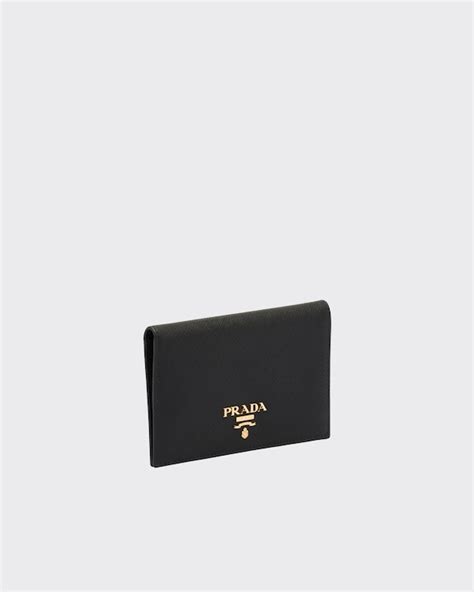 prada pasjeshouder|Black Saffiano Leather Passport Holder .